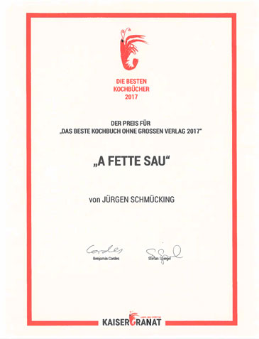URkunda von Kaisergranat - A Fette Sau - Jürgen Schmücking